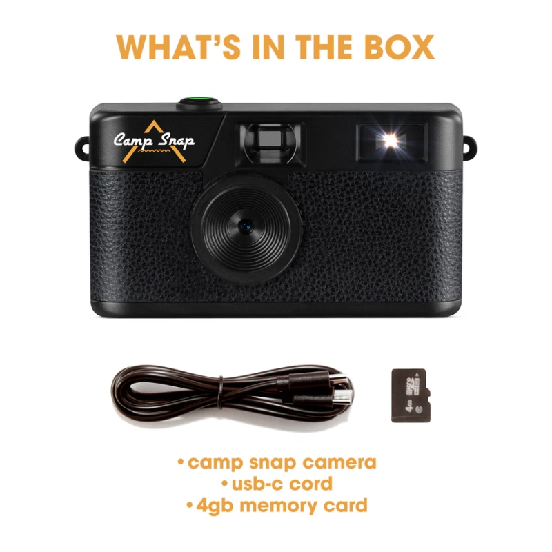 CS-V105 Digital Retro Camera Stealth 8MP Black