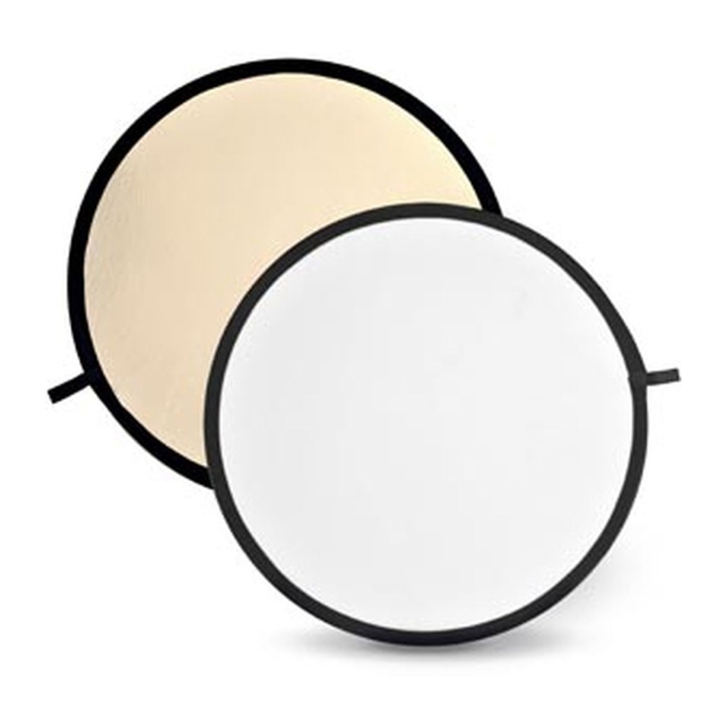 Soft Gold & White Reflector Disc - 60cm