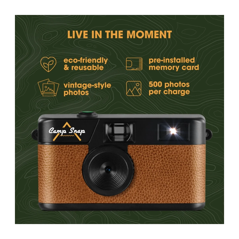 CS-V105 Digital Retro Camera Stealth 8MP Brown