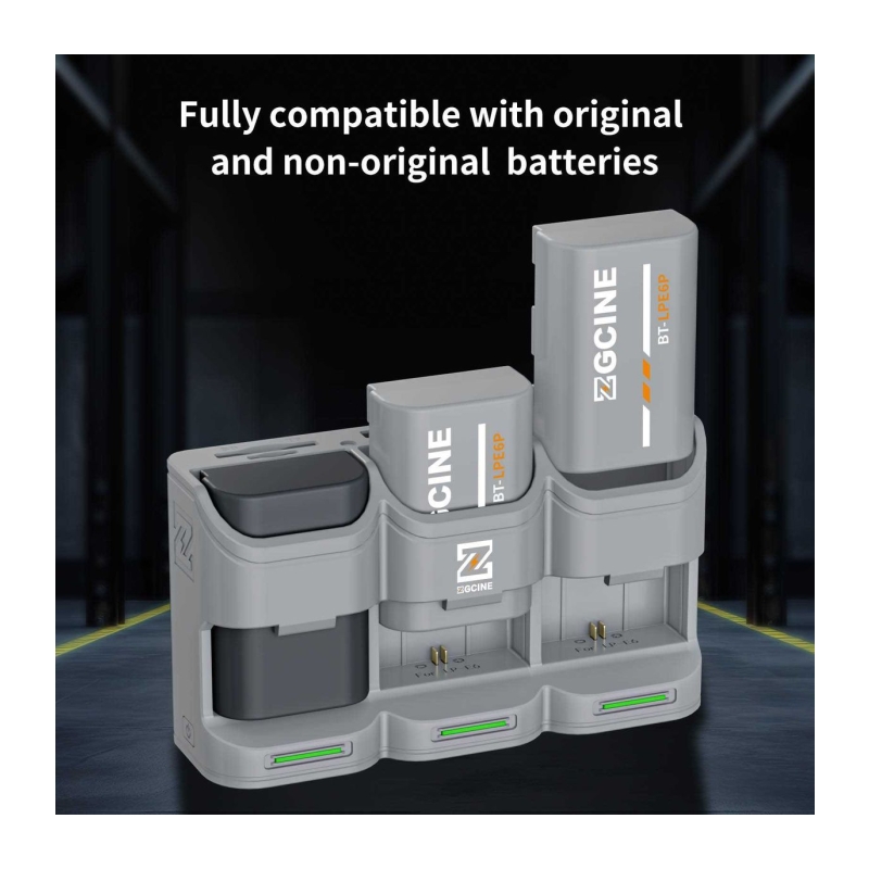 Charging Case For 3 Accu's Canon LP-E6 (PC3-LPE6)