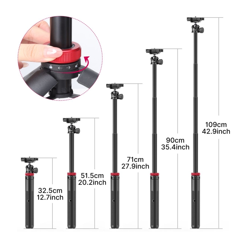 MT-44 Selfiestick Tripod Phone And Camera 146cm
