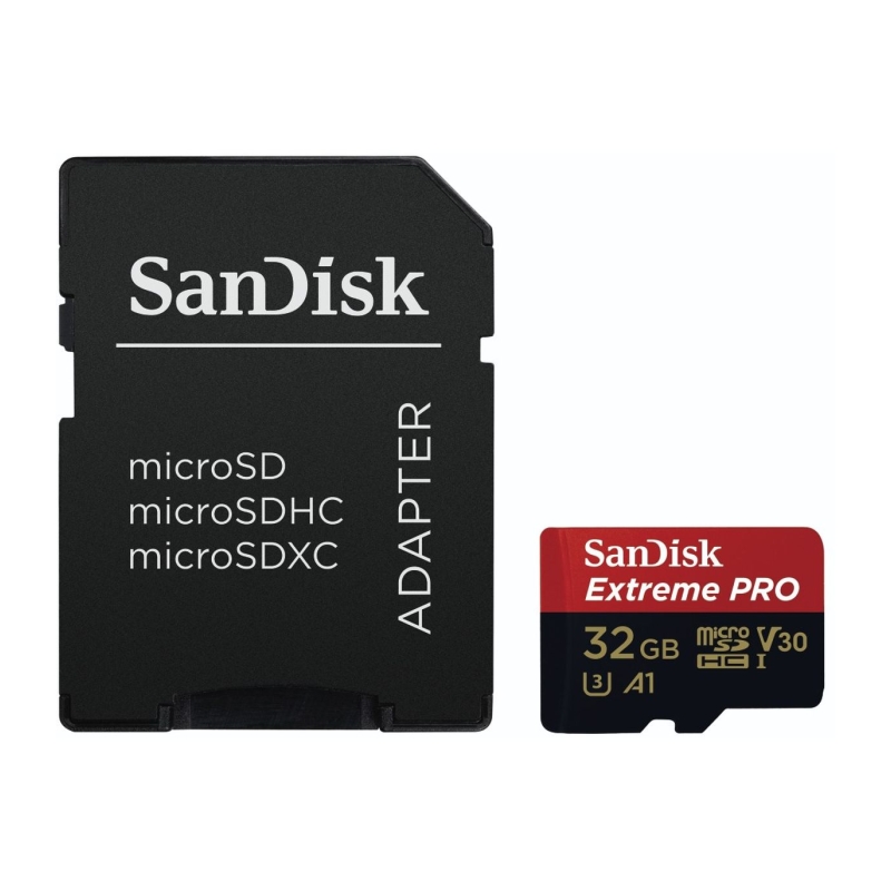 MicroSDXC Extreme Pro 32GB V30 95MB/s + Adapt