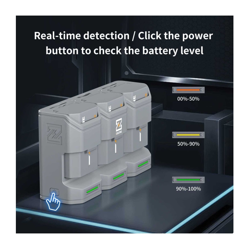 Charging Case For 3 Accu's Sony NP-FZ100 (PC3-FZ100)