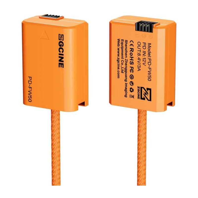 USB-C To NP-FW50 Dummy Battery Cable (PD-FW50)