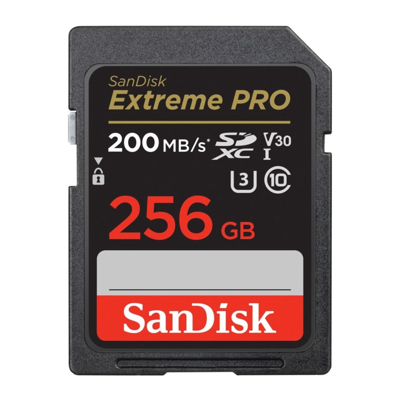 Extreme Pro 256GB SDHC Memory Card UHS-I