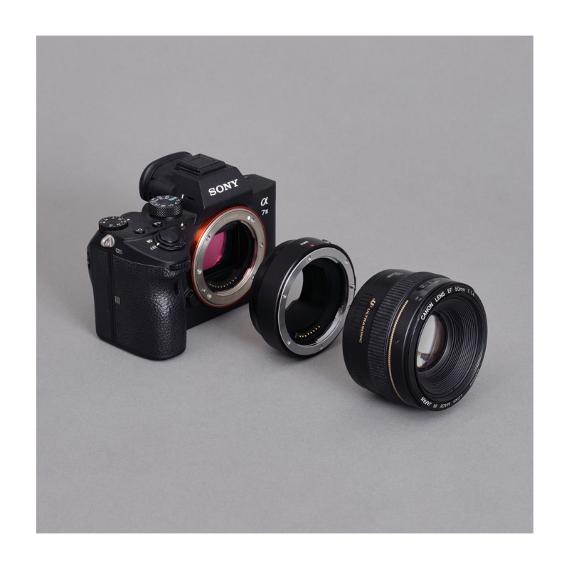 Lens Mount Adapter Canon (EF / EF-S) Lens To Sony E Camera