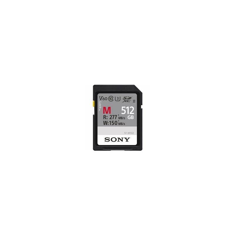 512 GB M Series UHS-II SDXC - Sony B-stock