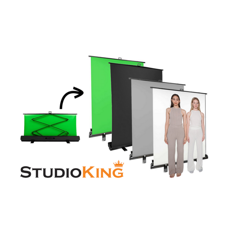 Roll-Up Achtergrondscherm FB-150200FGR 150x200 cm Grijs