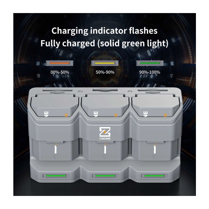 Charging Case For 3 Accu's Sony NP-FZ100 (PC3-FZ100)