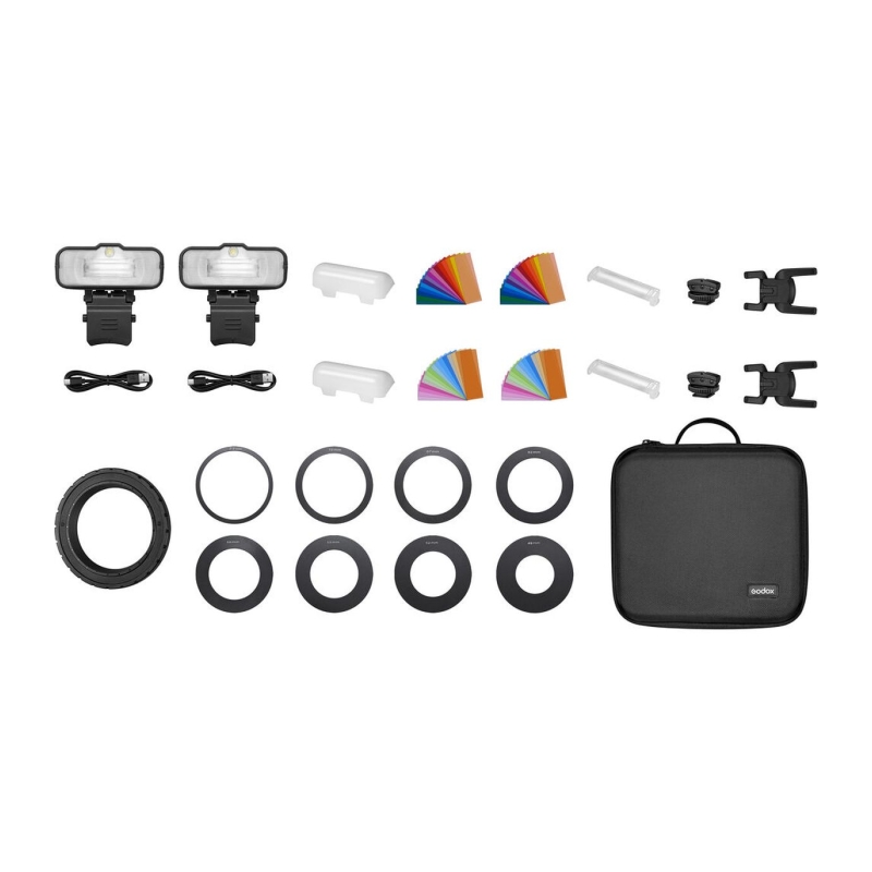 Macro Ring Flash Two Light Kit MF-12