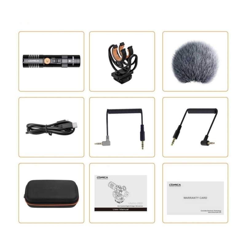 VM10 Pro Compacte Directional Microphone w/ 3.5mm And USB-C