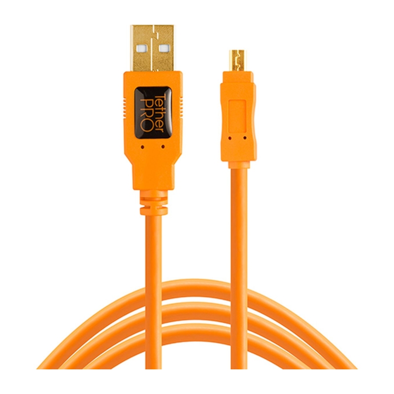 TetherPro USB 2.0 To Mini-B 8-PIN 4.6m HV Orange