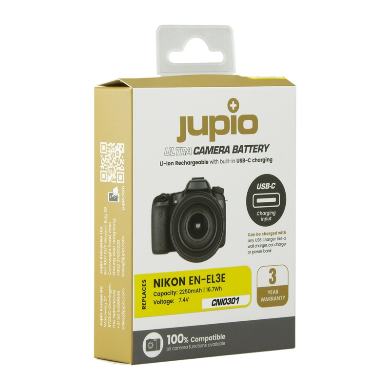 EN-EL3E Ultra C (USB-C Input) 2250mAh