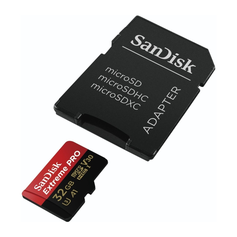 MicroSDXC Extreme Pro 32GB V30 95MB/s + Adapt