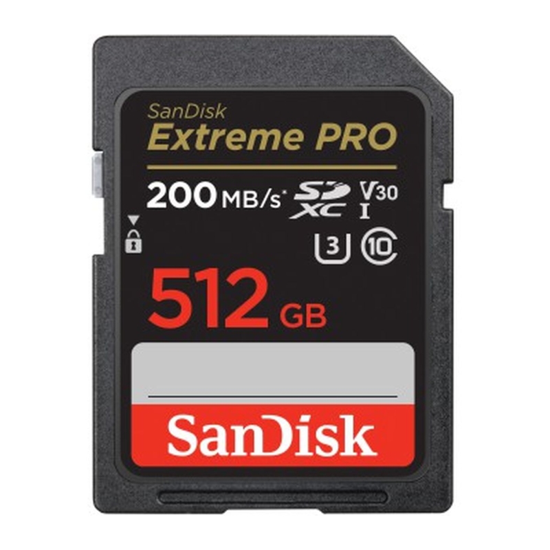 Extreme Pro 512GB SDHC Memory Card UHS-I