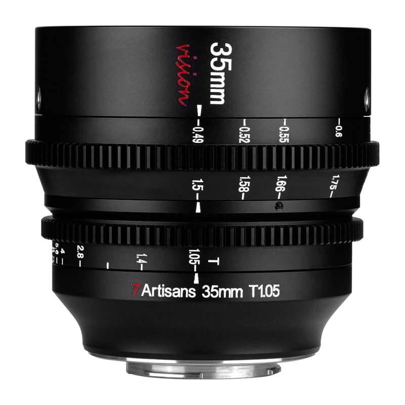 35mm T1.05 Sony E-Mount | Cine APS-C | Black