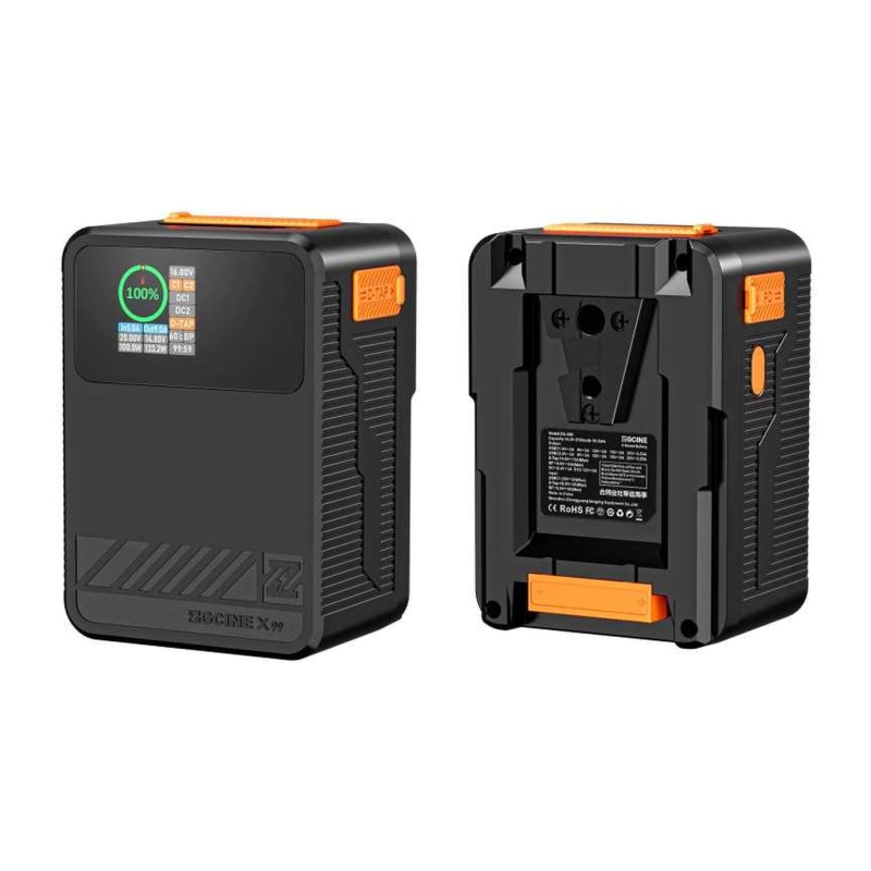 V-Mount Foto Grijpink set (ZG-X99 + D-Tap splitter + V-mount charger) BLACK FRIDAY 2024