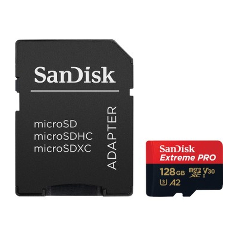 Extreme Pro MicroSDXC 128GB+SD Adapter A