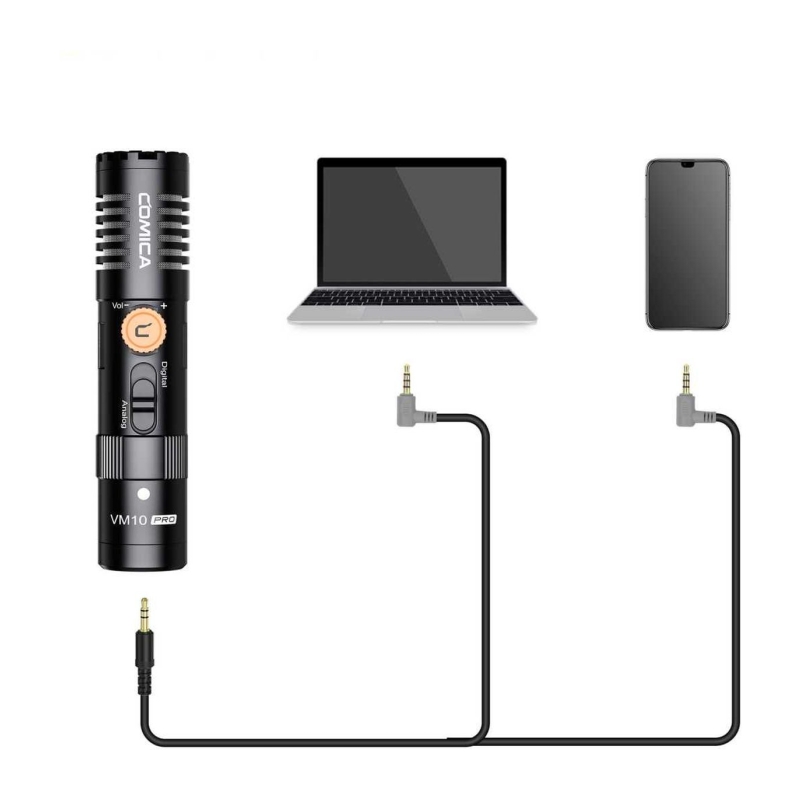 VM10 Pro Compacte Directional Microphone w/ 3.5mm And USB-C