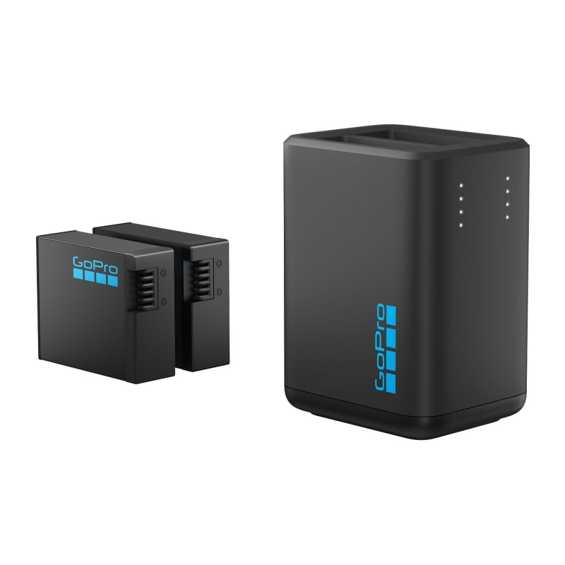 Dual Battery Charger + 2 Enduro accu's HERO13