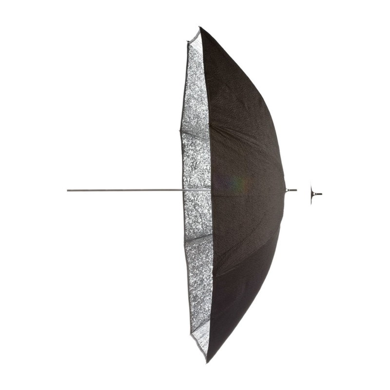 Flitsparaplu Black/Silver 150cm