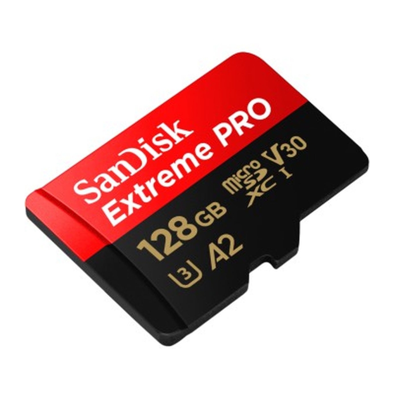 Extreme Pro MicroSDXC 128GB+SD Adapter A