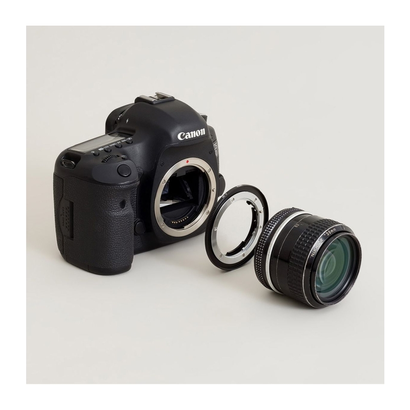 Lens Mount Adapter Nikon F Lens To Canon (EF / EF-S)