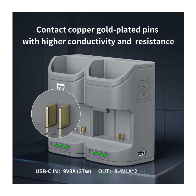 Charging Case For 2 Accu's Canon LP-E6 (PC2-LPE6)