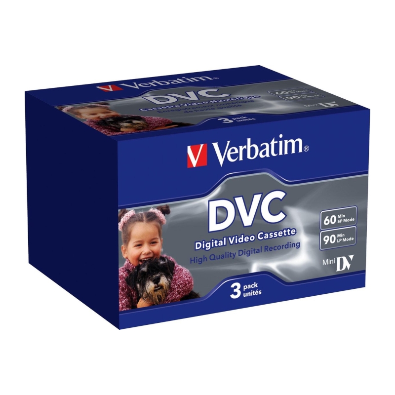 Mini DV tape 60 SP - en 90 LP Mode 3 pak