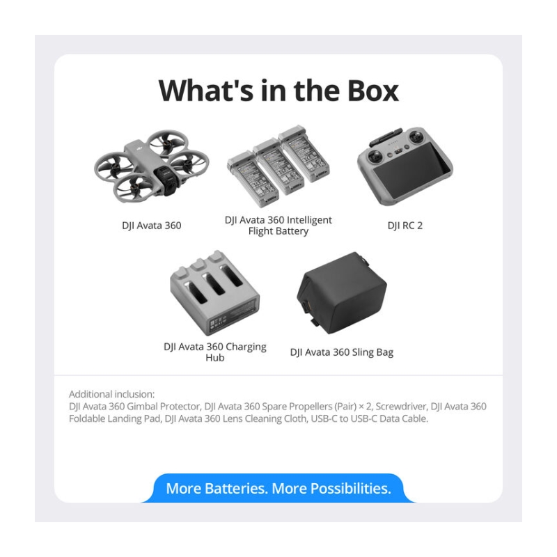 Avata 360 Fly More Combo w/ RC331 Smart Controller