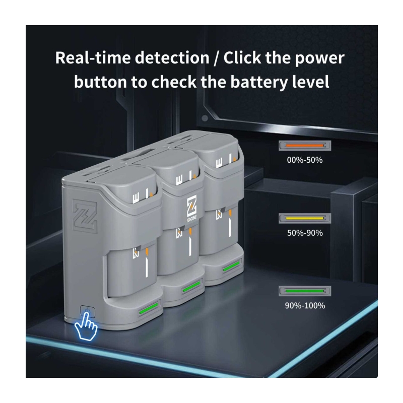Charging Case For 3 Accu's Canon LP-E6 (PC3-LPE6)
