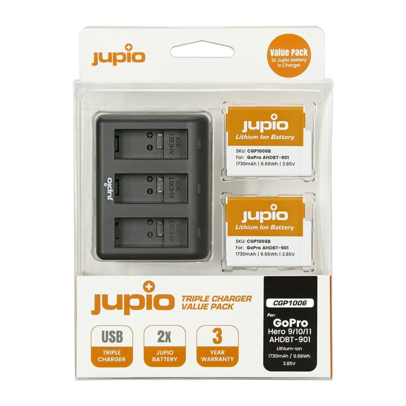 Value Pack: 2X Enduro Battery GoPro Hero 9 | Hero 10 | Hero