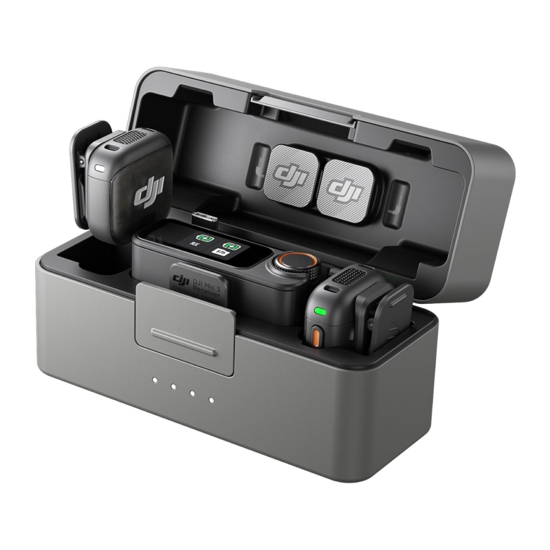 Mic 3 - 2 TX + 1 RX + Charging Case