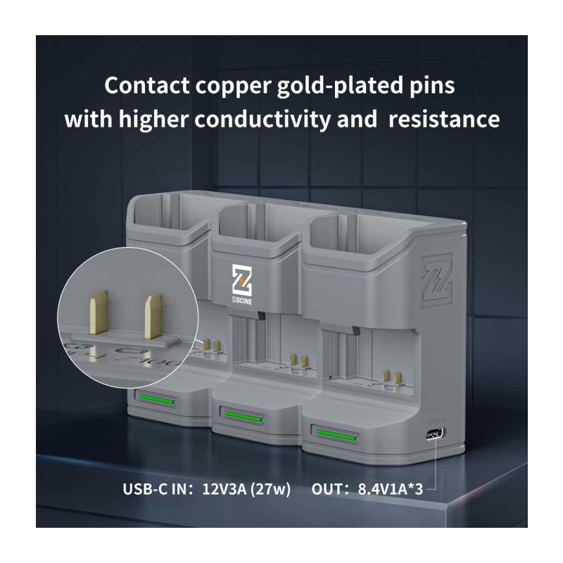 Charging Case For 3 Accu's Sony NP-FZ100 (PC3-FZ100)