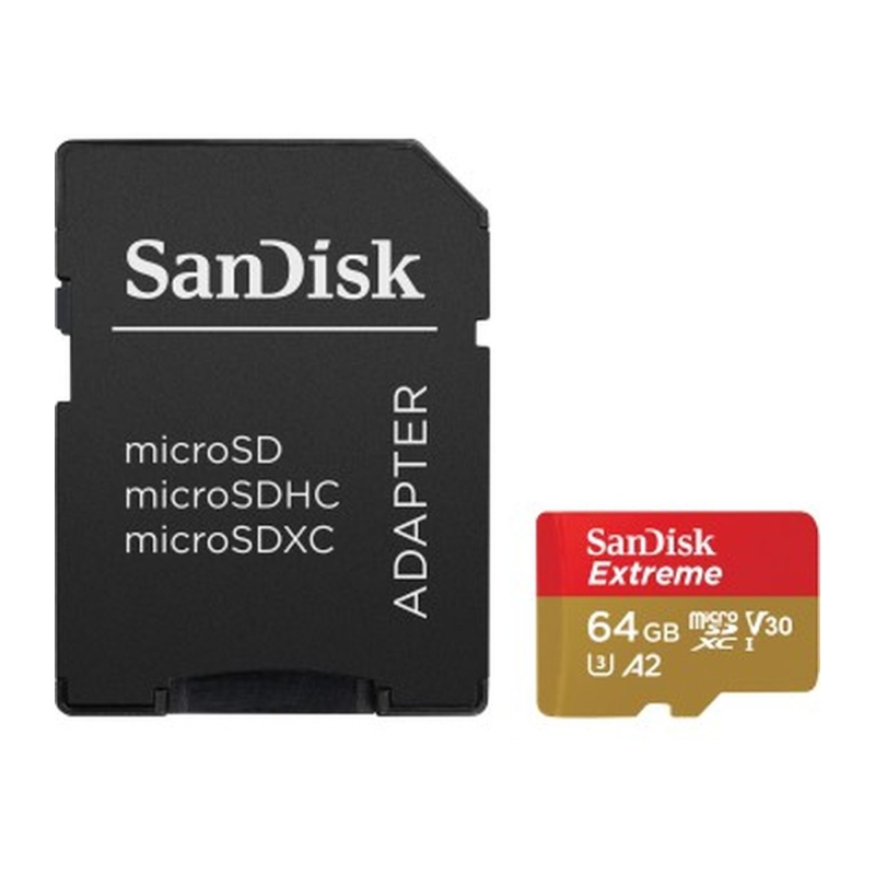 Extreme MicroSDXC 64GB+SD Adapter 170MB