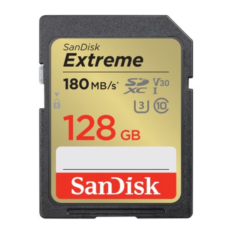 SDXC Extreme 128GB 180/90 MB/s V30 Rescue Pro dl 1Y