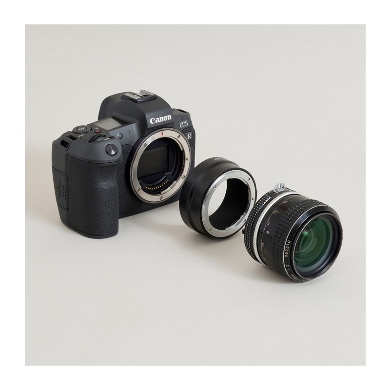 Lens Mount Adapter: Compatible w/ Nikon F Lens To Canon RF