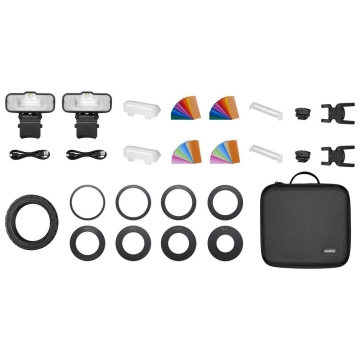 Macro Ring Flash Two Light Kit MF-12