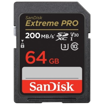 SDXC Extreme Pro 64GB 200/90 MB/s V30 Rescue Pro dl