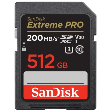Extreme Pro 512GB SDHC Memory Card UHS-I