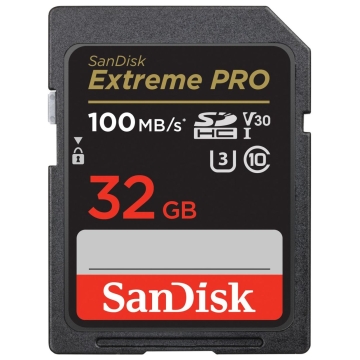 Extreme Pro 32GB SDHC Memory Card 100MB
