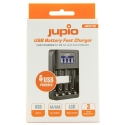 USB 4-SLOTS Battery Fast Charger LCD