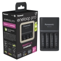 CC55 Fast Charger w/ 4X AA 2500 mAh Eneloop Pro