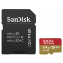 Extreme MicroSDXC 64GB SD Adapter Action