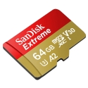 Extreme MicroSDXC 64GB SD Adapter Action