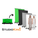 Roll-Up Achtergrondscherm FB-150200FGR 150x200 cm Grijs