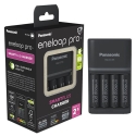 CC55 Fast Charger w/ 4X AA 2500 mAh Eneloop Pro