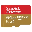 Extreme MicroSDXC 64GB SD Adapter Action