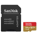 Extreme MicroSDXC 64GB+SD Adapter 170MB