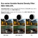 HD EVO-Series ND3-1000+CPL Filter Kit 77mm